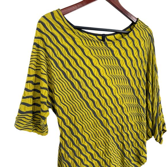 IC by Connie K Womens Sz Medium Artsy Unique Wearable Art Blouse Shirt Top - Picture 3 of 7